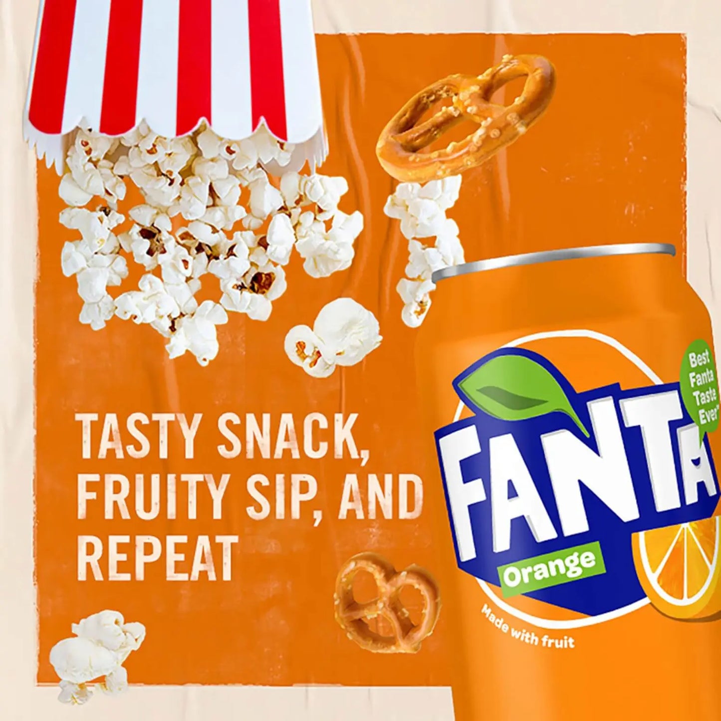 Fanta Orange Soft Drink 330ml Can (Pack of 24)