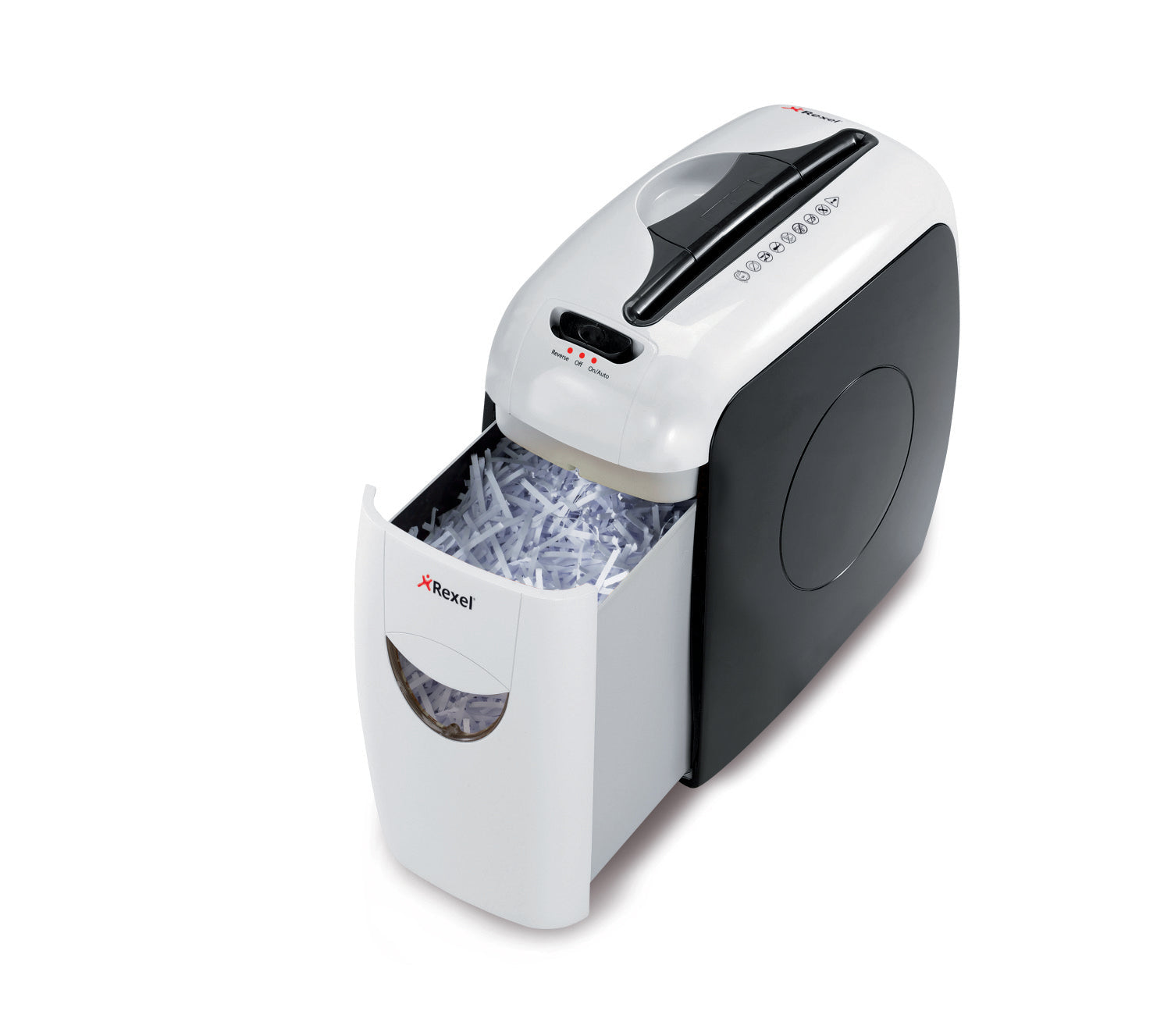 Rexel Style Cross Cut Shredder 7.5 Litre 5 Sheet Black/White 2101942UK - ONE CLICK SUPPLIES