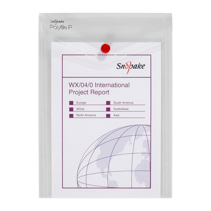 Snopake Polyfile Portrait Wallet File Polypropylene A5 Clear (Pack 5) - 13280 - ONE CLICK SUPPLIES