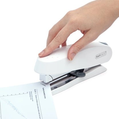 Rapesco Eco Spinna 717 Full Strip Stapler Plastic 50 Sheet Soft White - 1390 - ONE CLICK SUPPLIES