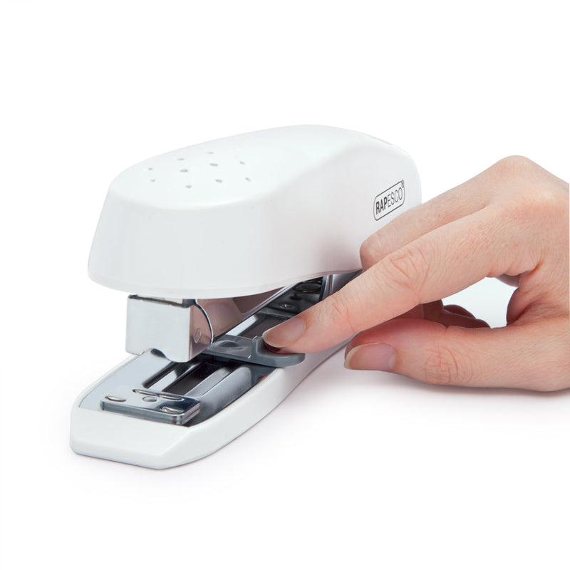 Rapesco Eco Spinna 717 Full Strip Stapler Plastic 50 Sheet Soft White - 1390 - ONE CLICK SUPPLIES