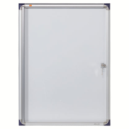 Nobo Extra Flat Magnetic Whiteboard Display Case Lockable 4 x A4 550x735mm 1900846 - ONE CLICK SUPPLIES