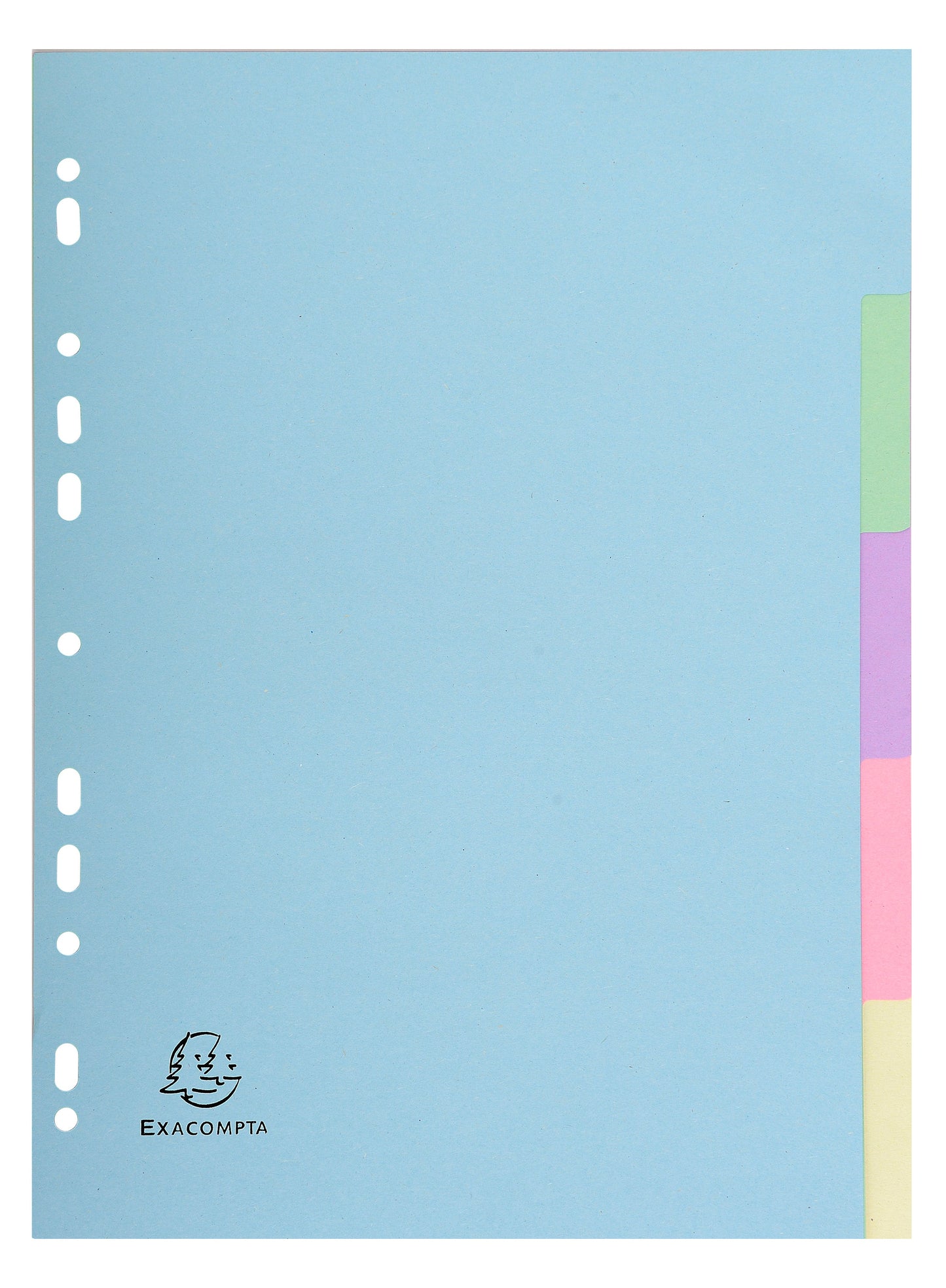 Exacompta Forever Recycled Divider 5 Part A4 170gsm Card Assorted Colours - 1605E - ONE CLICK SUPPLIES