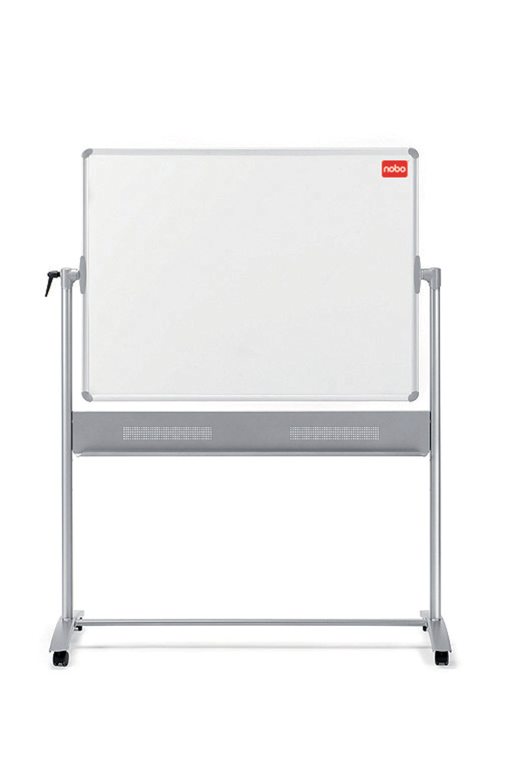 Nobo Basic Mobile Non Magnetic Melamine Whiteboard Aluminium Frame 1200x900mm 1905239 - ONE CLICK SUPPLIES