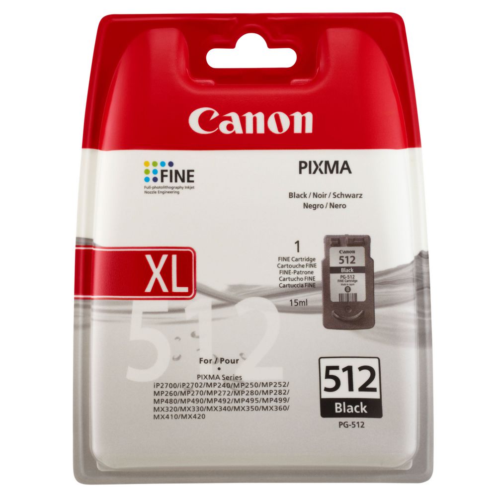 Canon PG-512 Black Inkjet Cartridge 2969B001 - ONE CLICK SUPPLIES