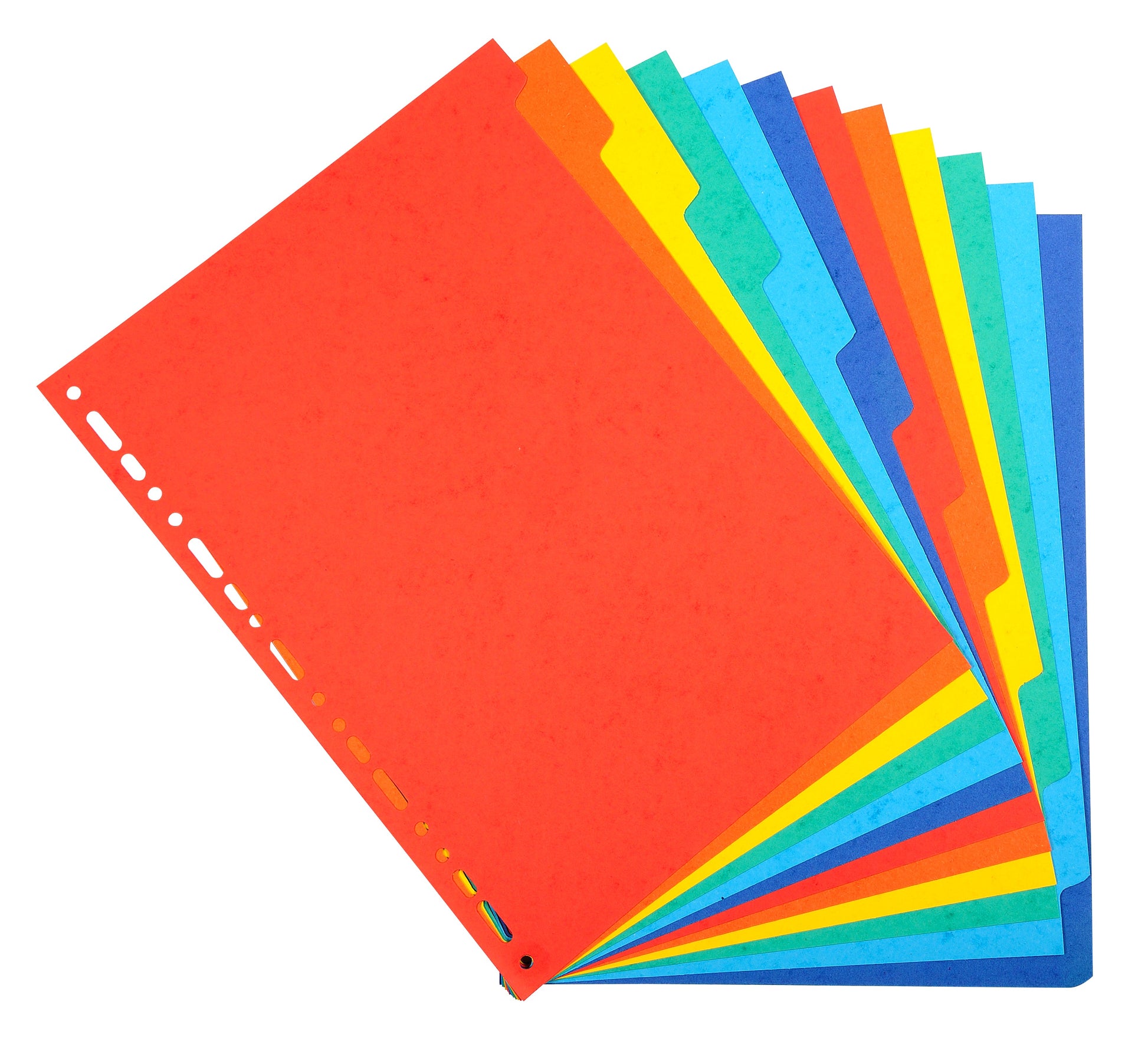 Exacompta Forever Recycled Divider 12 Part A4 220gsm Card Vivid Assorted Colours - 2012E - ONE CLICK SUPPLIES