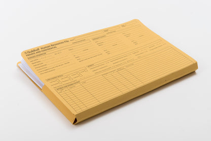 Guildhall Pre-Printed HR File Manilla 244x355mm 315gsm Yellow (Pack 50) - 211/1300Z - ONE CLICK SUPPLIES