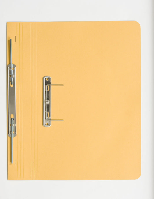 Guildhall Spring Transfer File Manilla Foolscap 420gsm Yellow (Pack 25) - 211/7003Z - ONE CLICK SUPPLIES