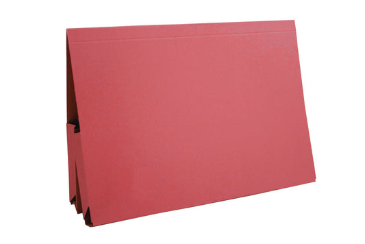 Guildhall Double Pocket Legal Wallet Manilla Foolscap 315gsm Red (Pack 25) - 214-REDZ - ONE CLICK SUPPLIES