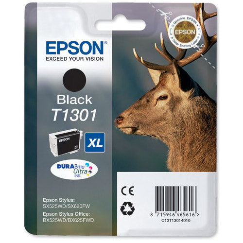 Epson Black Inkjet Cartridge (T1301) - ONE CLICK SUPPLIES