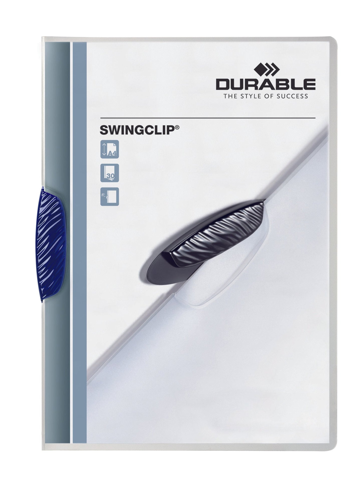 Durable Swingclip Report Folder A4 Blue (Pack 25) 226007 - ONE CLICK SUPPLIES