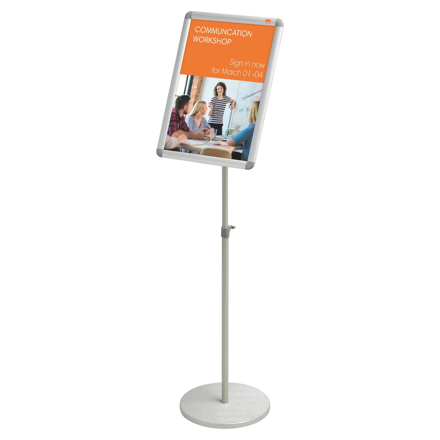 Nobo Sign Holder Snap Frame Floor Standing A3 1902384 - ONE CLICK SUPPLIES