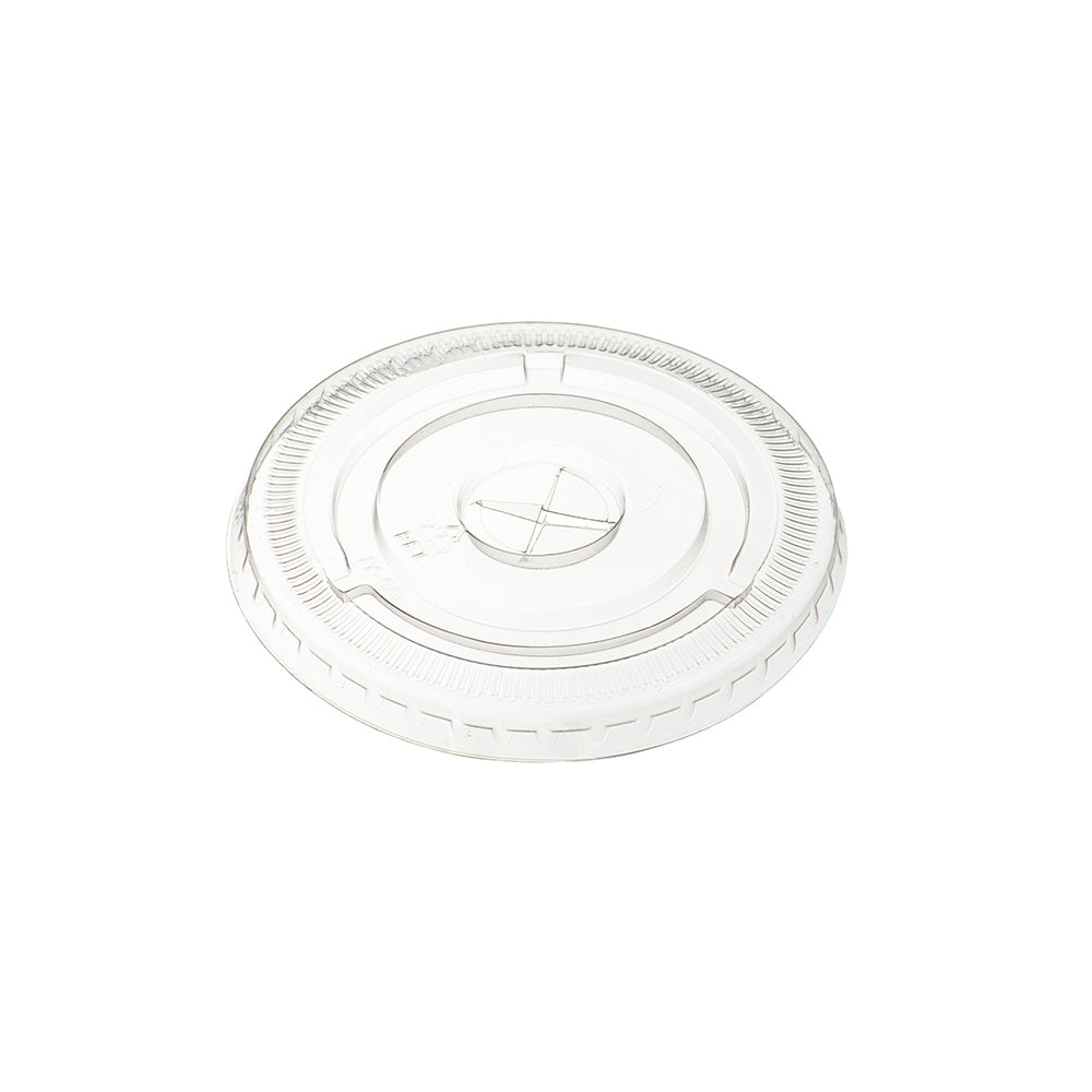 Belgravia Disposables 16oz - 20oz Flat Smoothie Cup Lids with Hole - ONE CLICK SUPPLIES