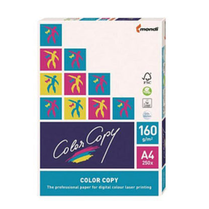 Color Copy A4 Paper 160gsm White (Pack of 250) CCW0324 - ONE CLICK SUPPLIES