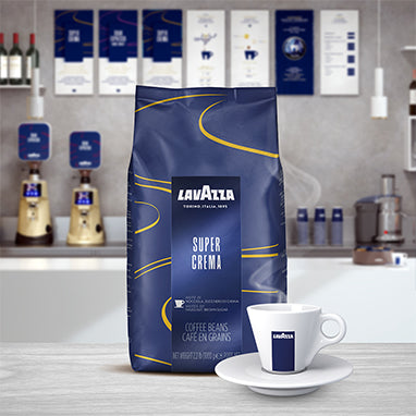 Lavazza Super Crema Whole Bean Espresso Coffee 1kg - ONE CLICK SUPPLIES