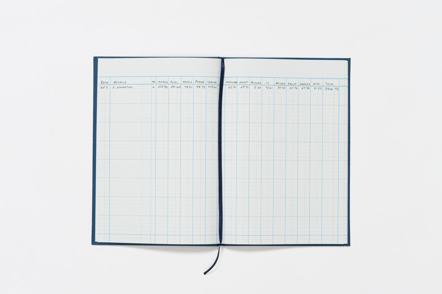 Guildhall Account Book Casebound 298x203mm 14 Cash Column 80 Pages Blue 31/14Z - ONE CLICK SUPPLIES