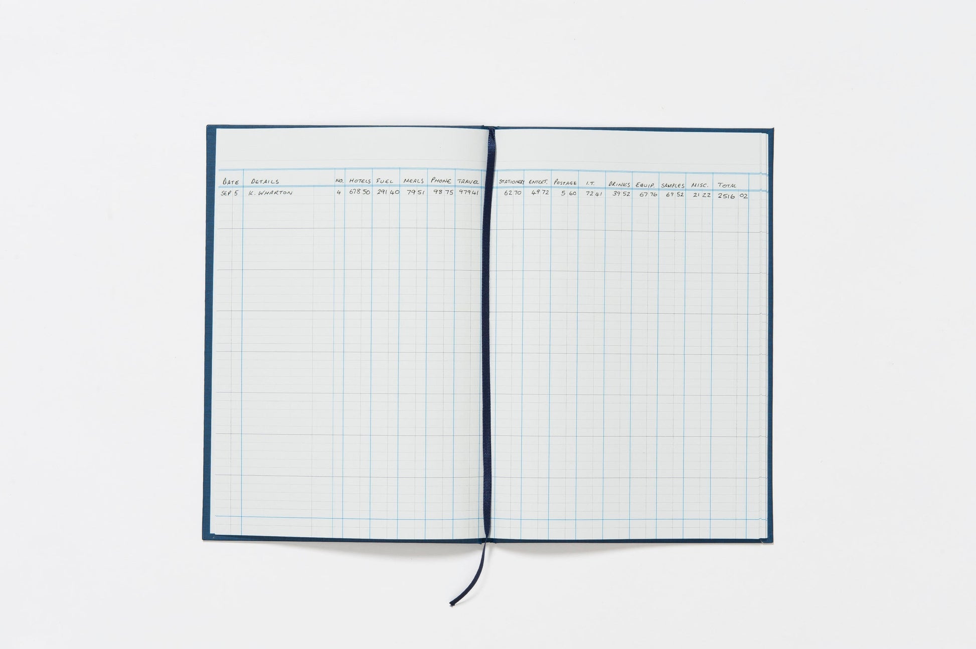 Guildhall Account Book Casebound 298x203mm 14 Cash Column 80 Pages Blue 31/14Z - ONE CLICK SUPPLIES