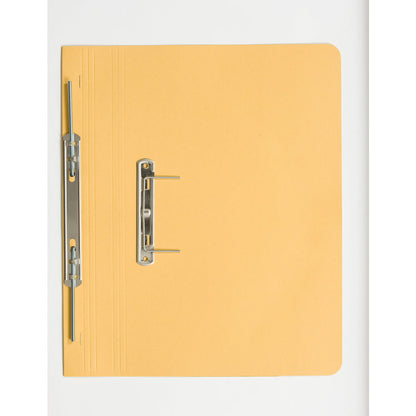 Guildhall Spring Transfer File Manilla Foolscap 285gsm Yellow (Pack 25) - 346-YLWZ - ONE CLICK SUPPLIES