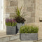 Strata Slate Pewter 32cm Short Square Planter