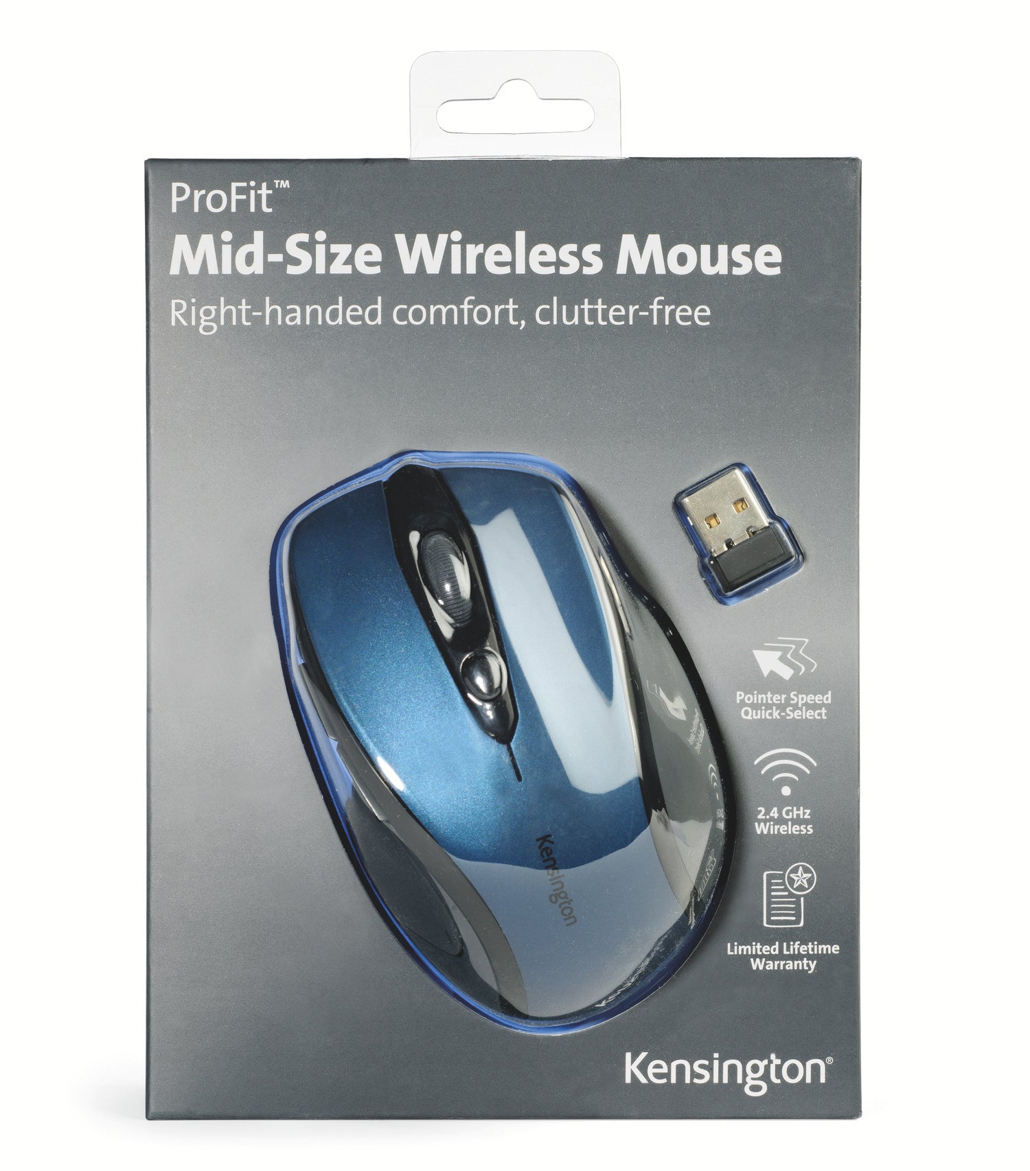 Kensington Pro Fit Wireless Mobile Mouse Sapphire Blue K72421WW - ONE CLICK SUPPLIES