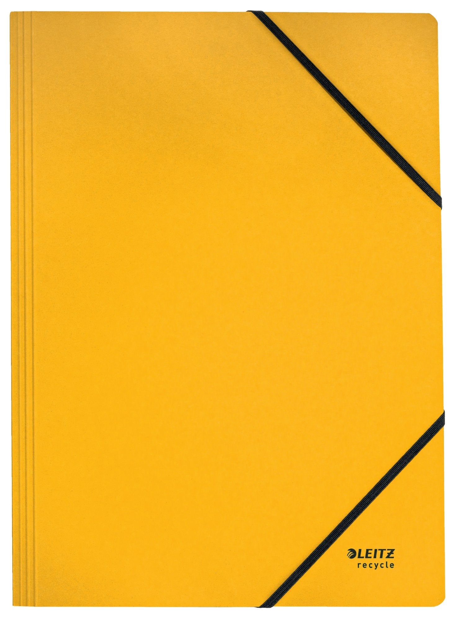 Leitz Recycle Card Folder With Elastic Band Closure A4 Yellow 39080015 - ONE CLICK SUPPLIES