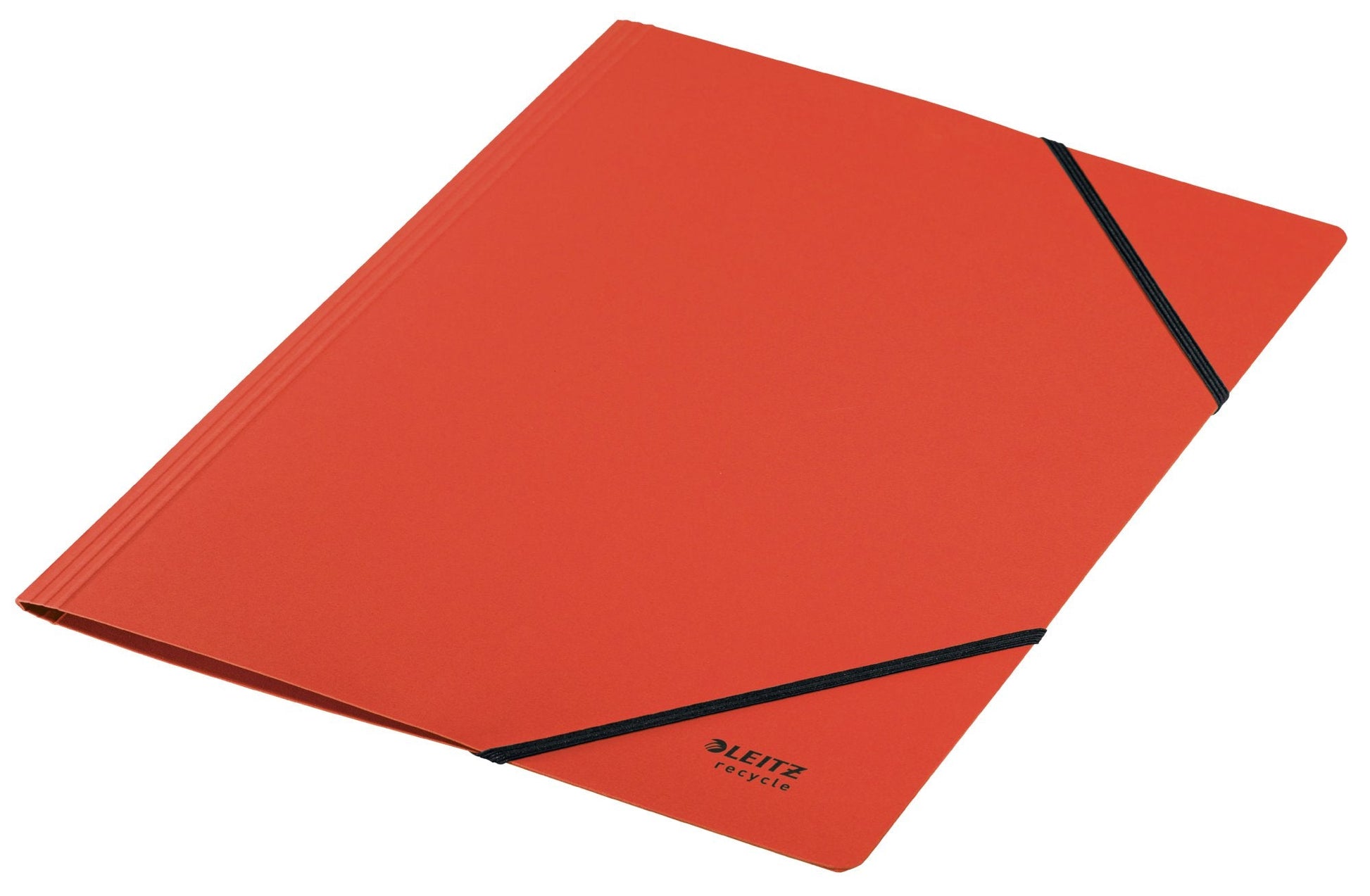 Leitz Recycle Card Folder With Elastic Band Closure A4 Red 39080025 - ONE CLICK SUPPLIES