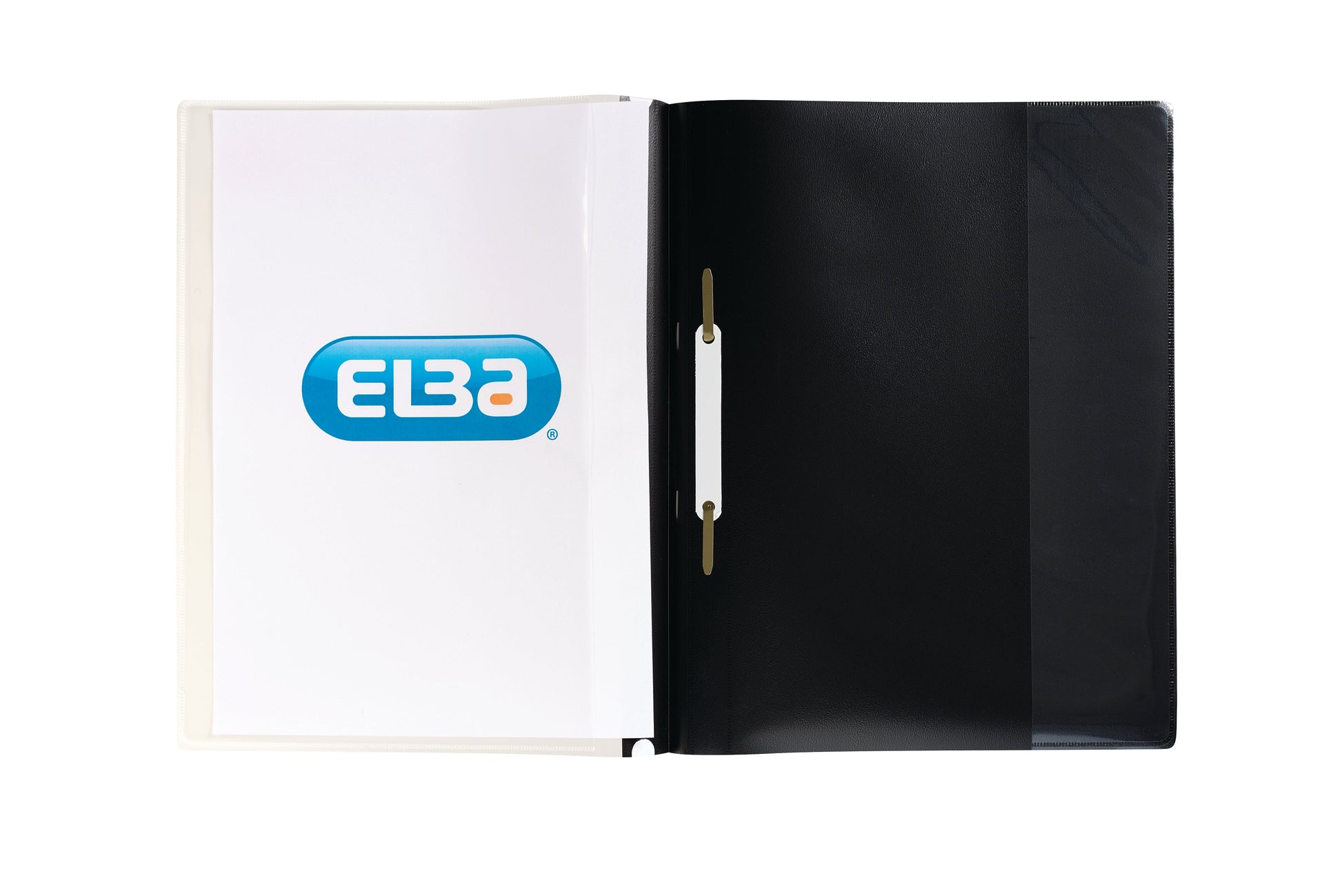 Elba Report Files With Front Cover Pocket A4 Black (Pack 25) 400055036 - ONE CLICK SUPPLIES