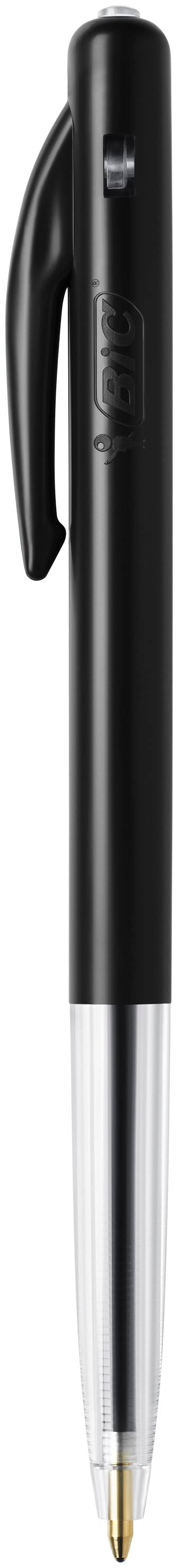 Bic M10 Clic Retractable Ballpoint Pen 1mm Tip 0.32mm Line Black (Pack 50) - 1199190125 - ONE CLICK SUPPLIES