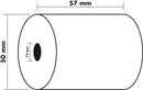 Exacompta Calculator Roll 1 Ply 60gsm 57x50x12mm 20m White (Pack 10) - 40346E - ONE CLICK SUPPLIES