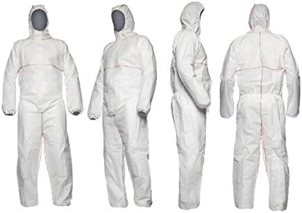 Dupont Proshield 20 CHF5 Disposable Coverall, White, Flame Retardant.