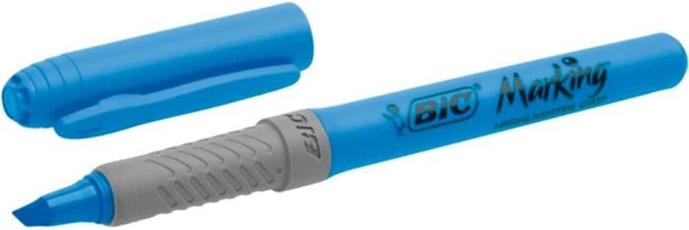 Bic Grip Highlighter Pen Chisel Tip 1.6-3.3mm Line Assorted Colours (Pack 5) - 824758