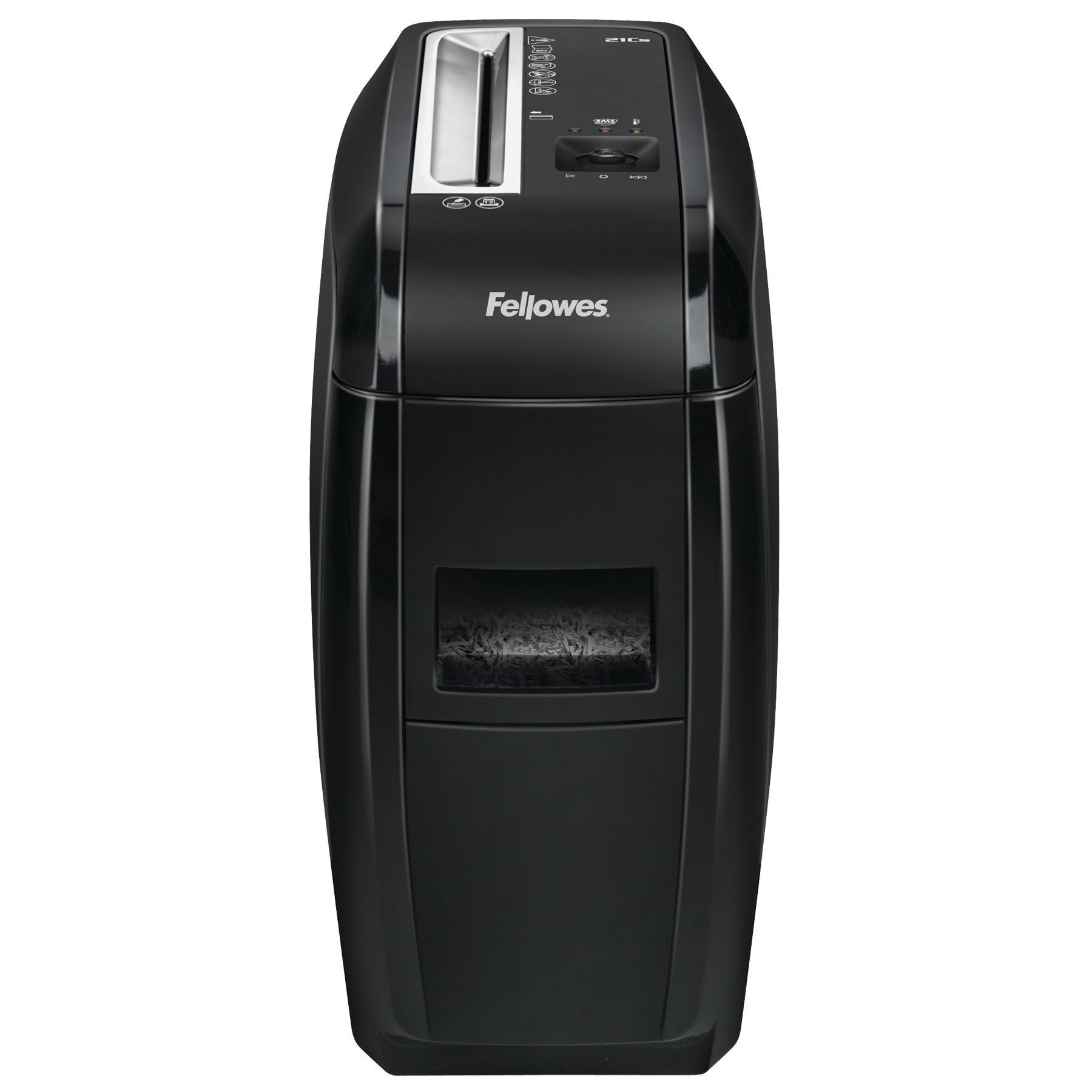 Fellowes 21Cs Cross Cut Shredder 15 Litre 12 Sheet Black 4360301 - ONE CLICK SUPPLIES