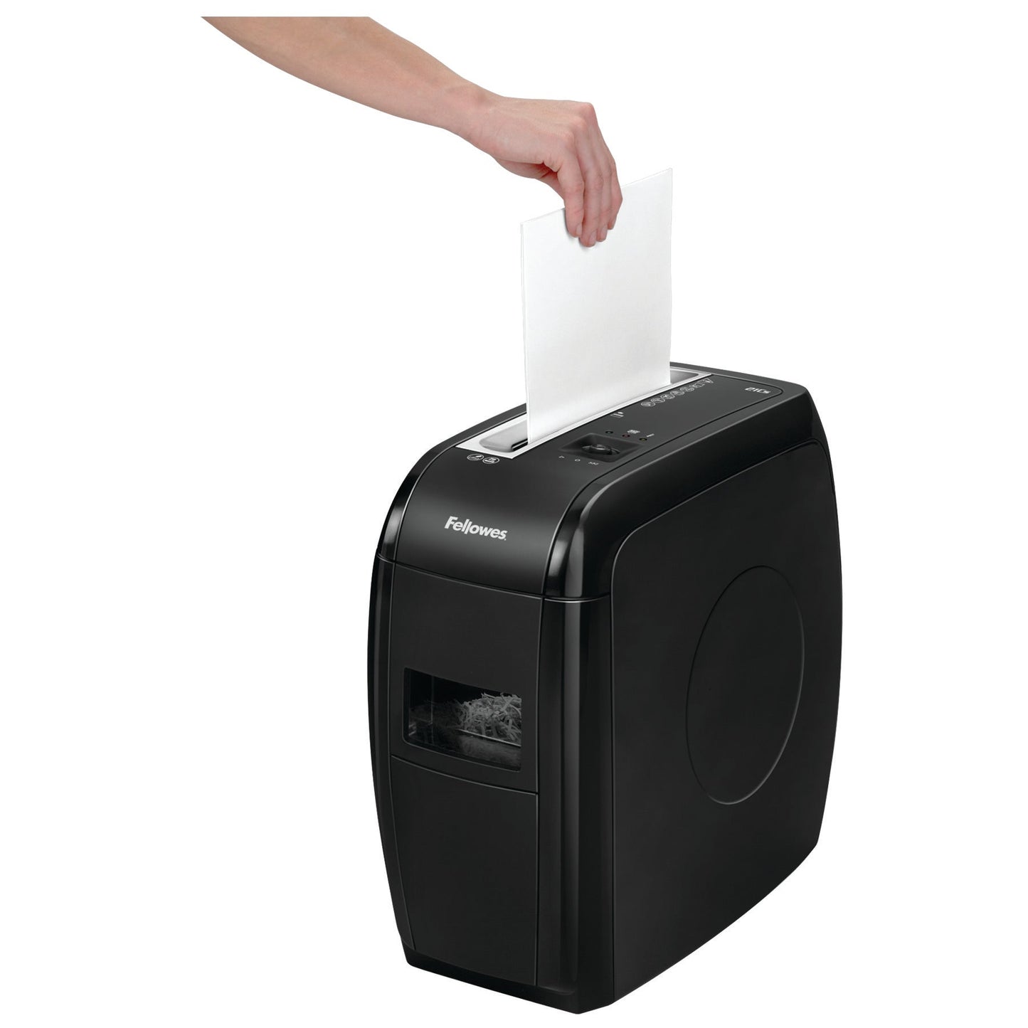 Fellowes 21Cs Cross Cut Shredder 15 Litre 12 Sheet Black 4360301 - ONE CLICK SUPPLIES