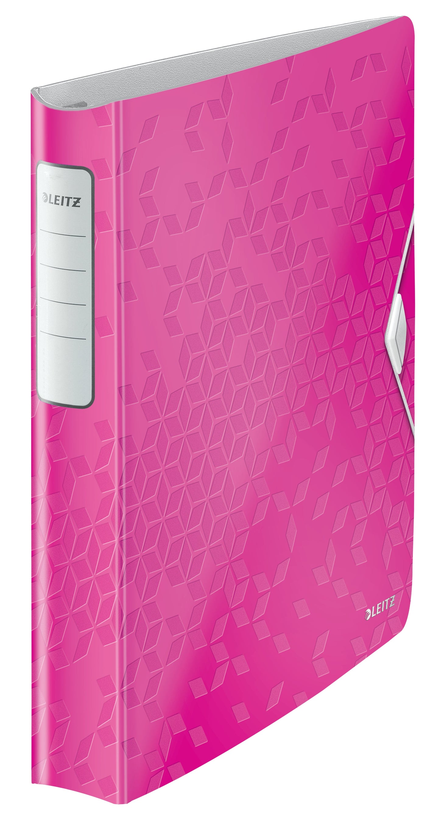 Leitz WOW Ring Binder Polypropylene 4 D-Ring A4 30mm Rings Pink Metallic (Pack 5) 42400023 - ONE CLICK SUPPLIES