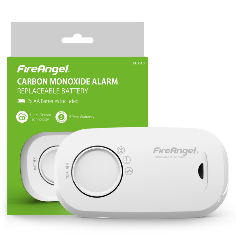 FireAngel FA3313 Replaceable Battery Detector Carbon Monoxide Alarm - ONE CLICK SUPPLIES