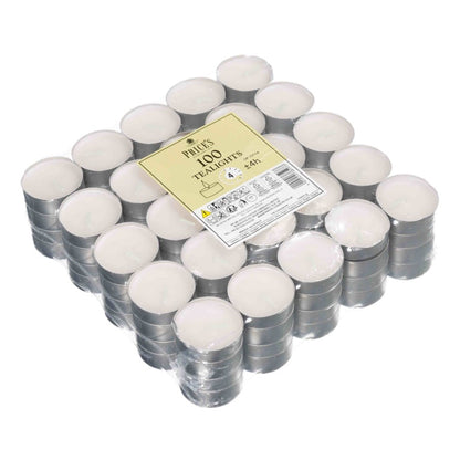 Price Tealights Candles x 100's {4 hour Burn} - ONE CLICK SUPPLIES