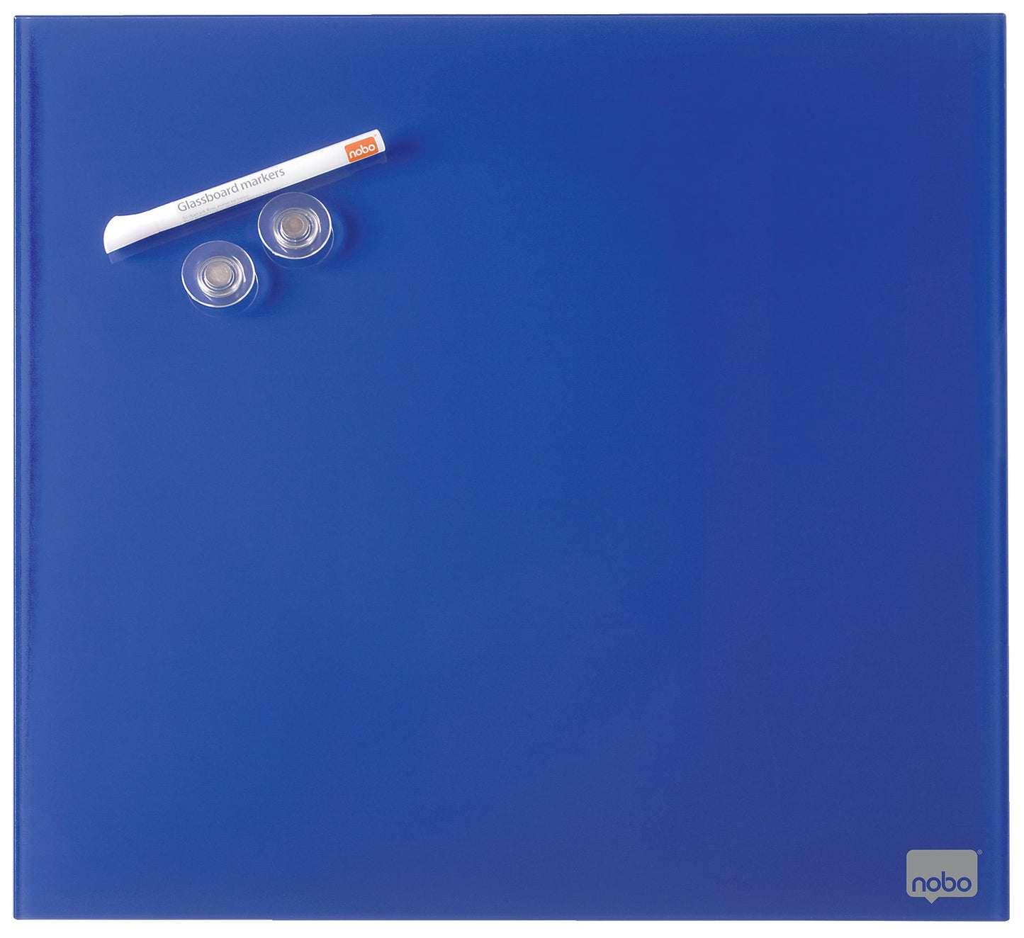 Nobo Magnetic Glass Whiteboard Tile 300x300mm Blue 1903952 - ONE CLICK SUPPLIES