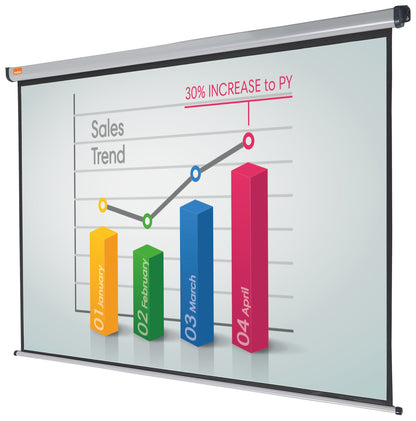 Nobo Wall Widescreen Projection Screen 2000x1350mm 1902393W - ONE CLICK SUPPLIES