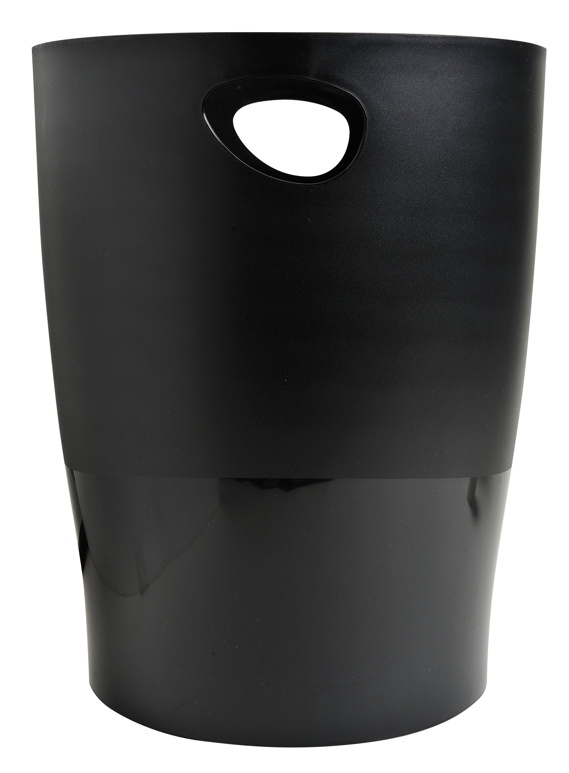 Exacompta Ecobin Waste Bin Plastic Round 15 Litre Black - 453014D - ONE CLICK SUPPLIES