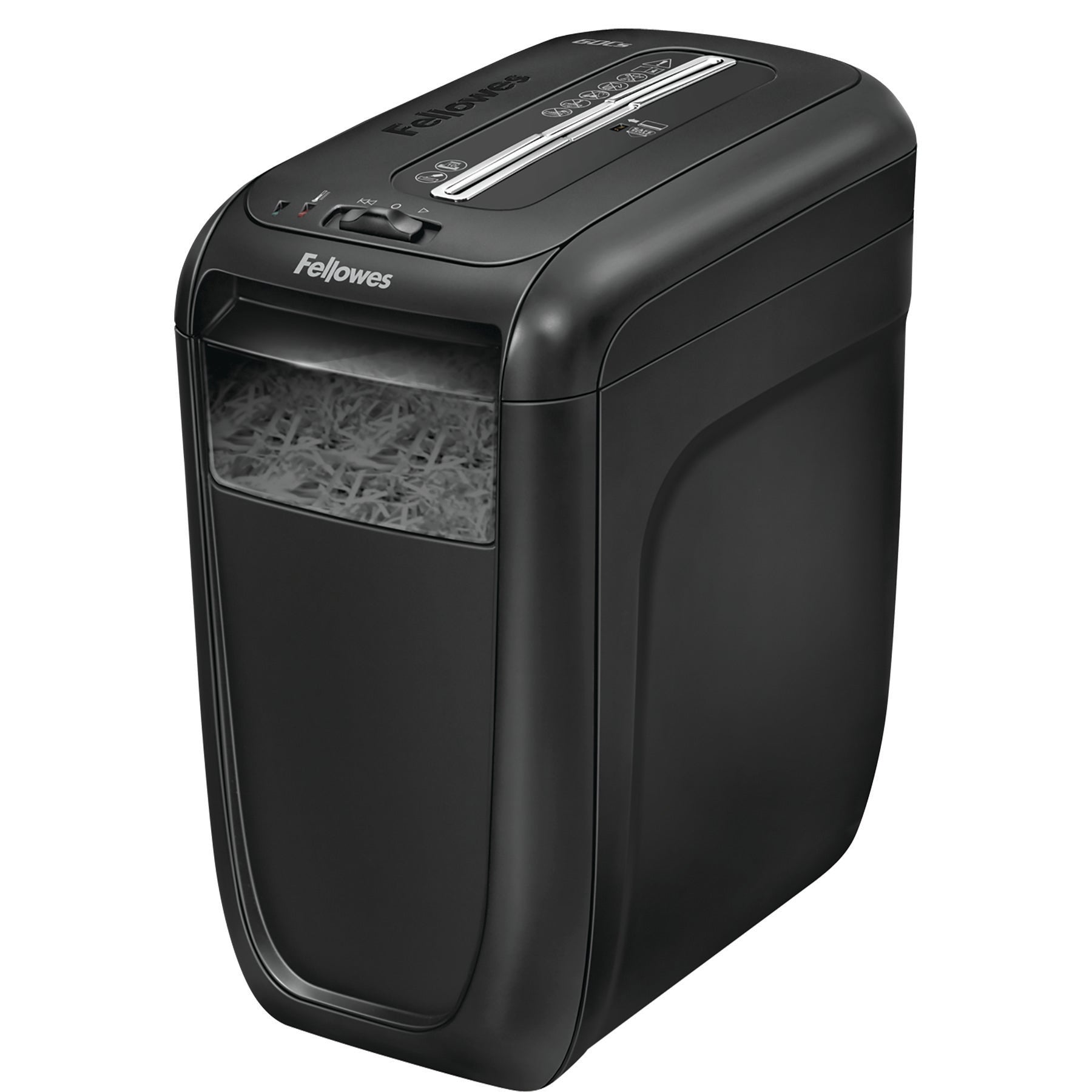 Fellowes Powershred 60Cs Cross Cut Shredder 22 Litre 10 Sheet Black 4606201 - ONE CLICK SUPPLIES