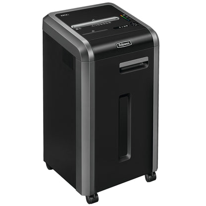 Fellowes 225Ci Cross Cut Shredder 60 Litre 20 Sheet Black/Grey 4622101 - ONE CLICK SUPPLIES