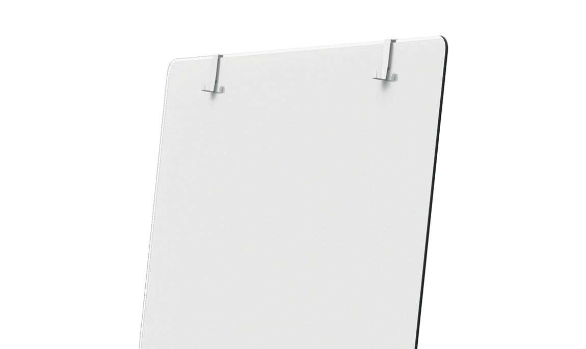 Nobo Glass Mobile Flipchart Easel Magnetic 700x1000mm Silver 1903949 - ONE CLICK SUPPLIES