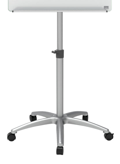 Nobo Glass Mobile Flipchart Easel Magnetic 700x1000mm Silver 1903949 - ONE CLICK SUPPLIES