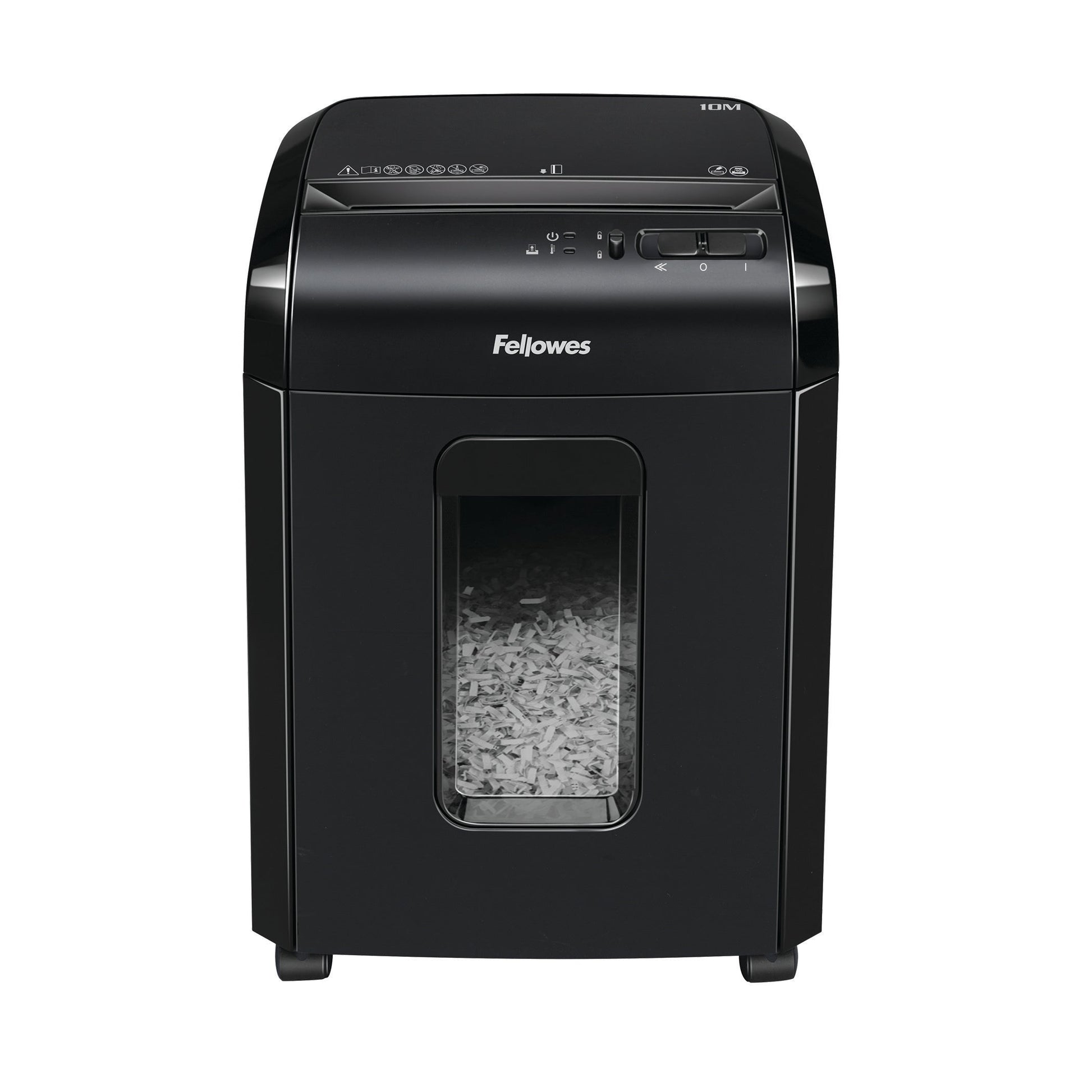 Fellowes Powershred 10M Micro Cut Shredder 19 Litre 10 Sheet Black 4630701 - ONE CLICK SUPPLIES