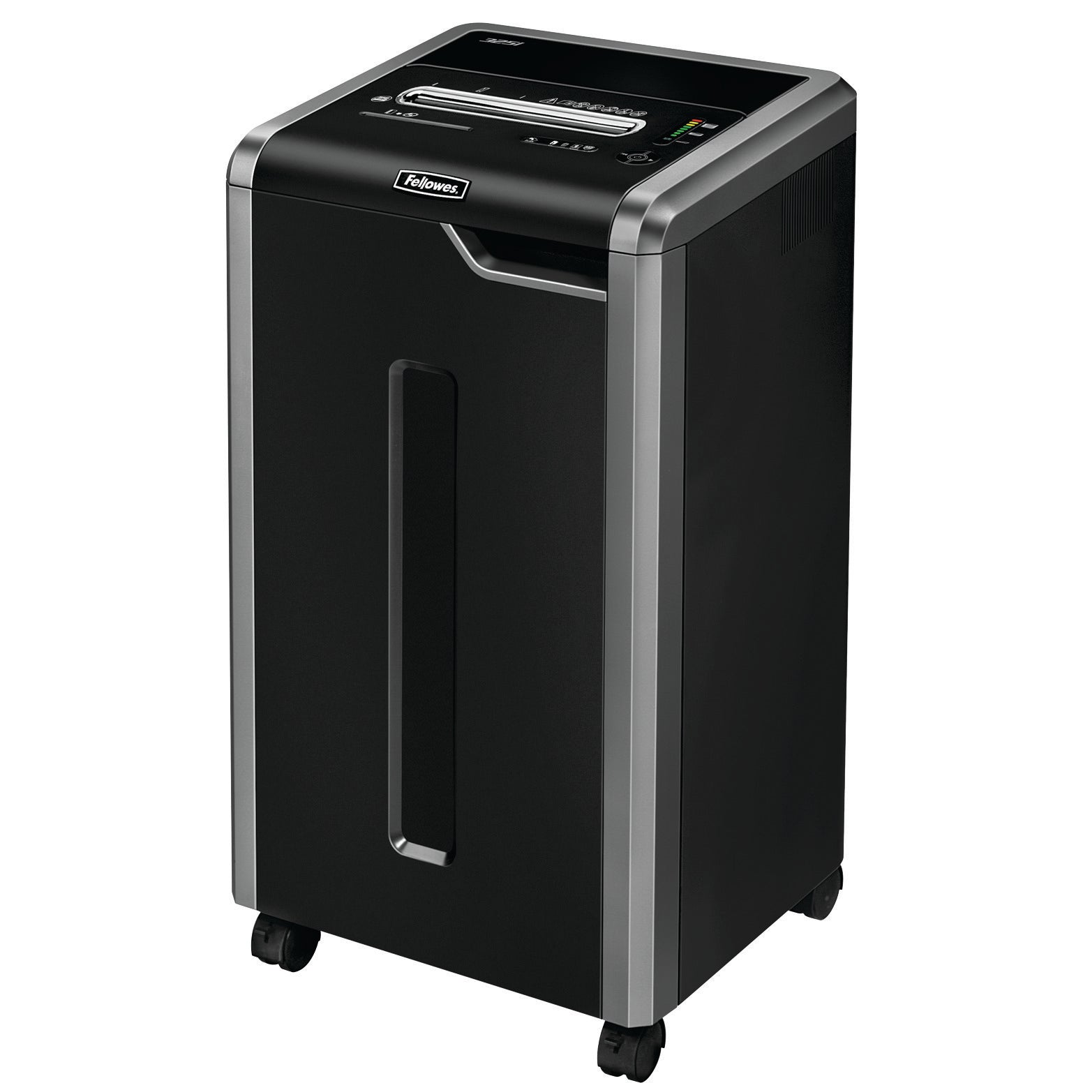 Fellowes Powershred 325i Strip Cut Shredder 83 Litre 24-26 Sheet Black/Grey 4633101 - ONE CLICK SUPPLIES