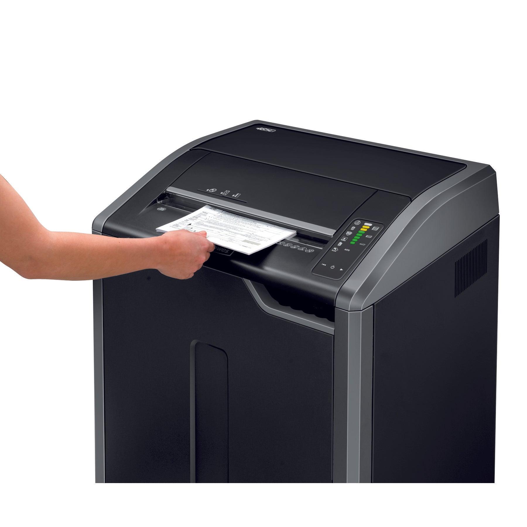 Fellowes Powershred 485Ci Cross Cut Shredder 142 Litre 32 Sheet Black/Grey 4699001 - ONE CLICK SUPPLIES