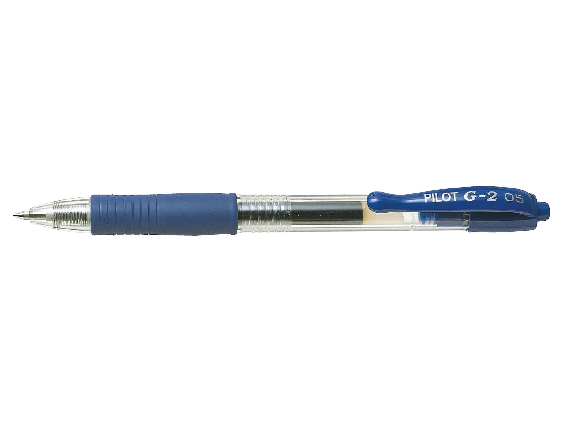 Pilot G-205 Retractable Gel Rollerball Pen 0.5mm Tip 0.32mm Line Blue (Pack 12) - 40101203 - ONE CLICK SUPPLIES