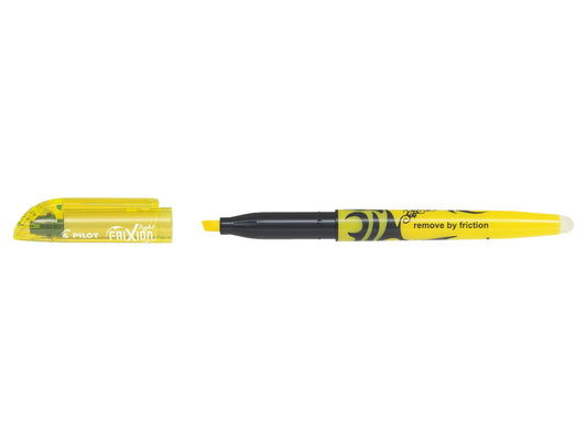 Pilot FriXion Light Erasable Highlighter Pen Chisel Tip 3.8mm Line Yellow (Pack 12) - 469101205 - ONE CLICK SUPPLIES