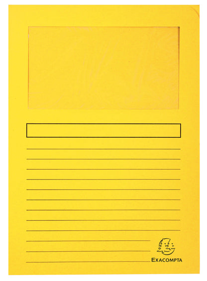 Forever Window Folder Manilla A4 120gsm Assorted (Pack 100) - 50100E - ONE CLICK SUPPLIES