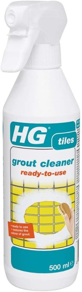 HG Grout Cleaner, Ready-To-Use Tile Grouting Cleaning Spray 500ml